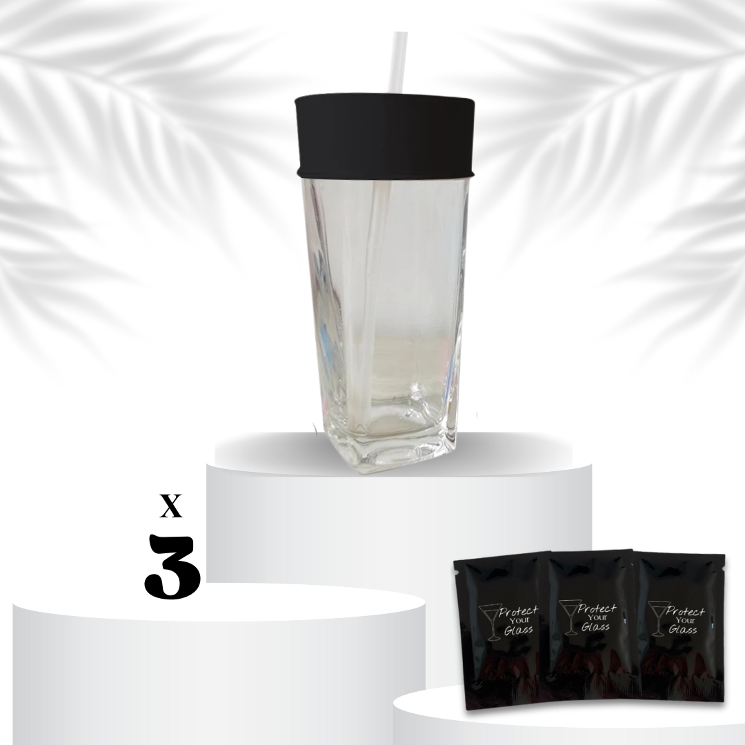 Pack de 3: Capote de verre en latex