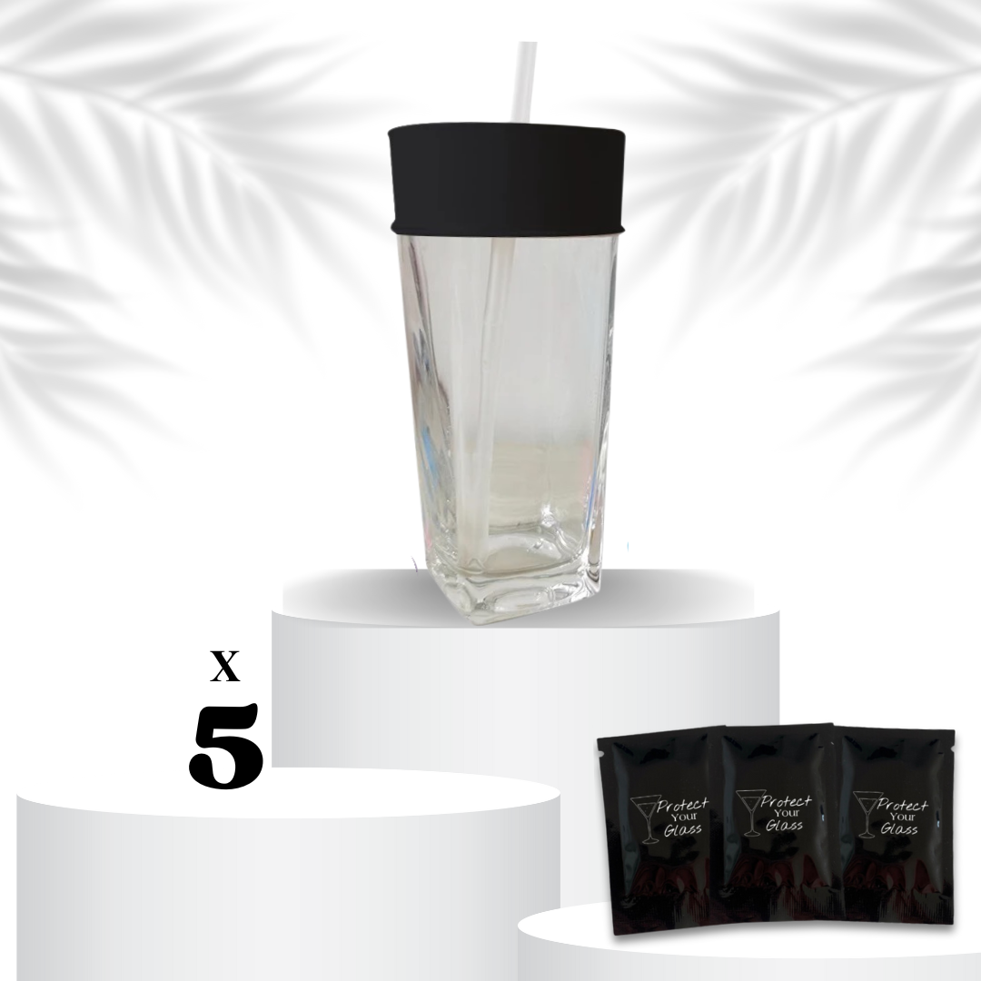 Pack de 5: Capote de verre en latex