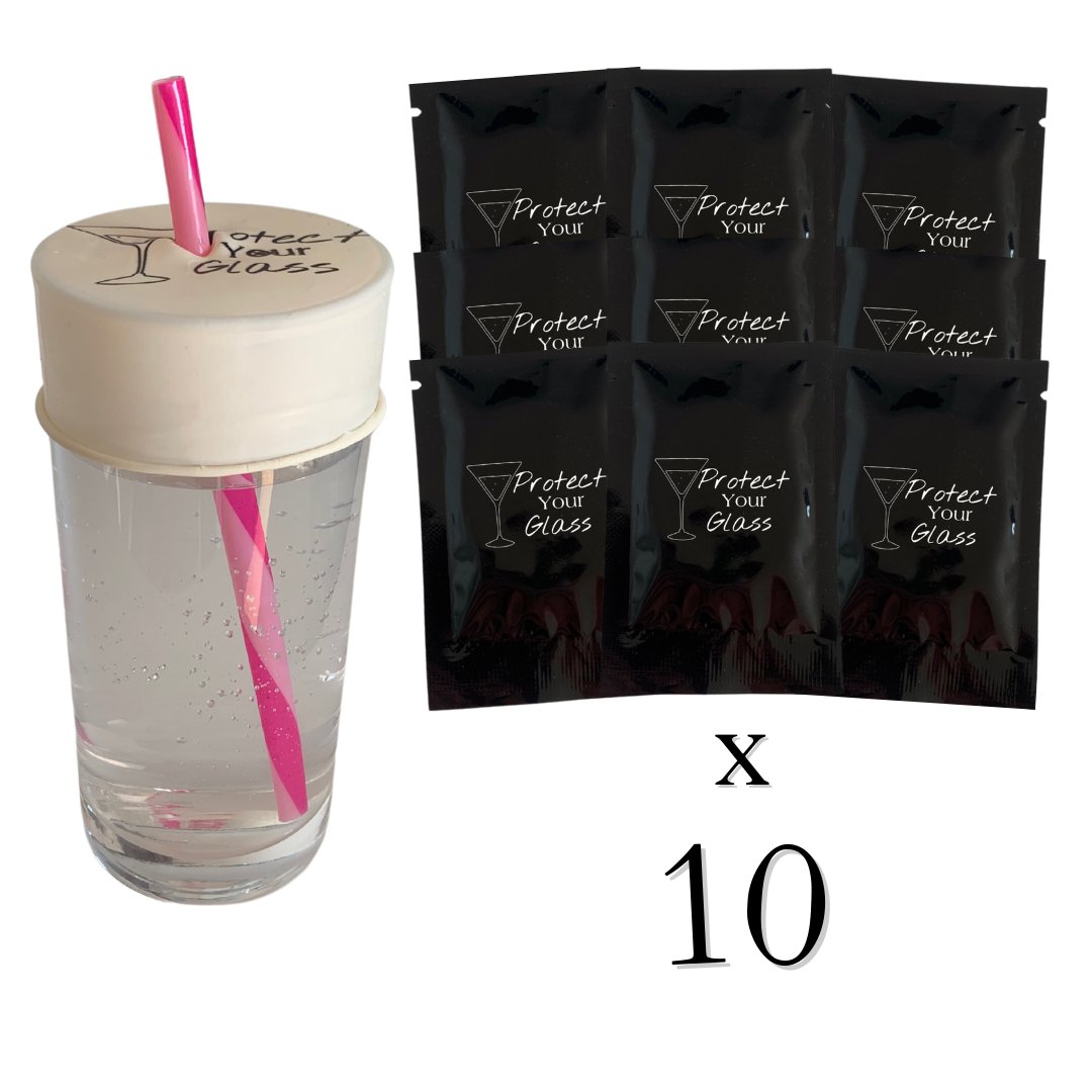 Pack de 10: Capote de verre en latex - Protect Your Glass Protect Your Glass