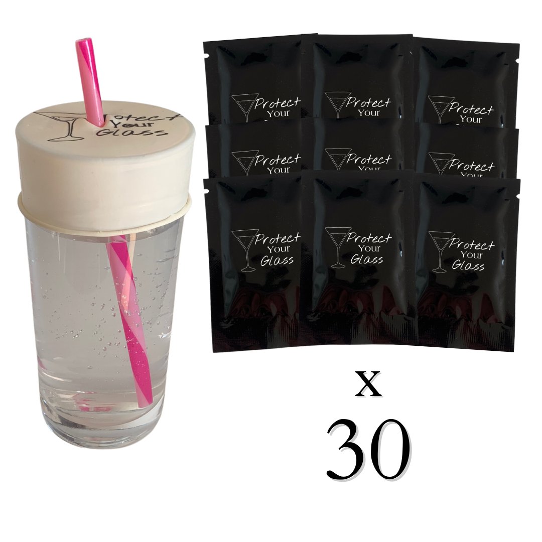 Pack de 30: Capote de verre en latex - Protect Your Glass Protect Your Glass