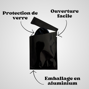 Capote de verre latex pack 3, emballage aluminium à ouverture facile