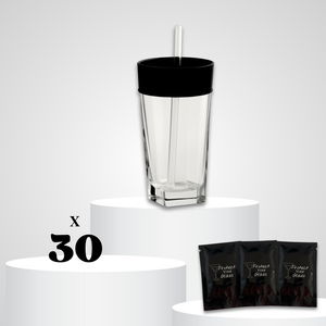 Pack de 30 capotes de verre en latex, protège-verre anti-GHB lavable