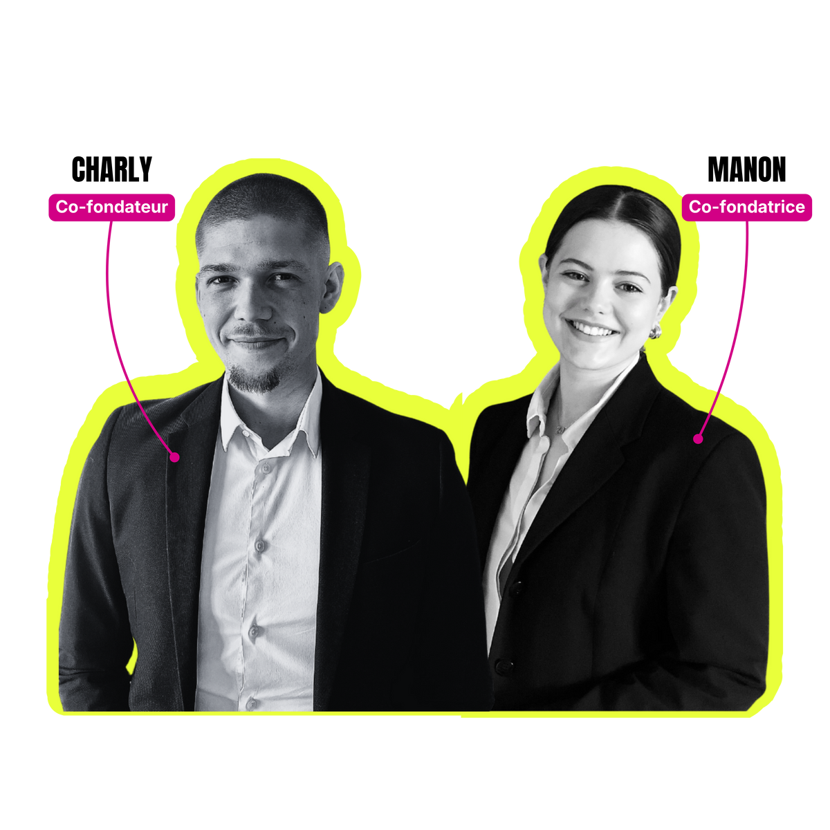 Manon y Charly, fundadores de Protect Your Glass