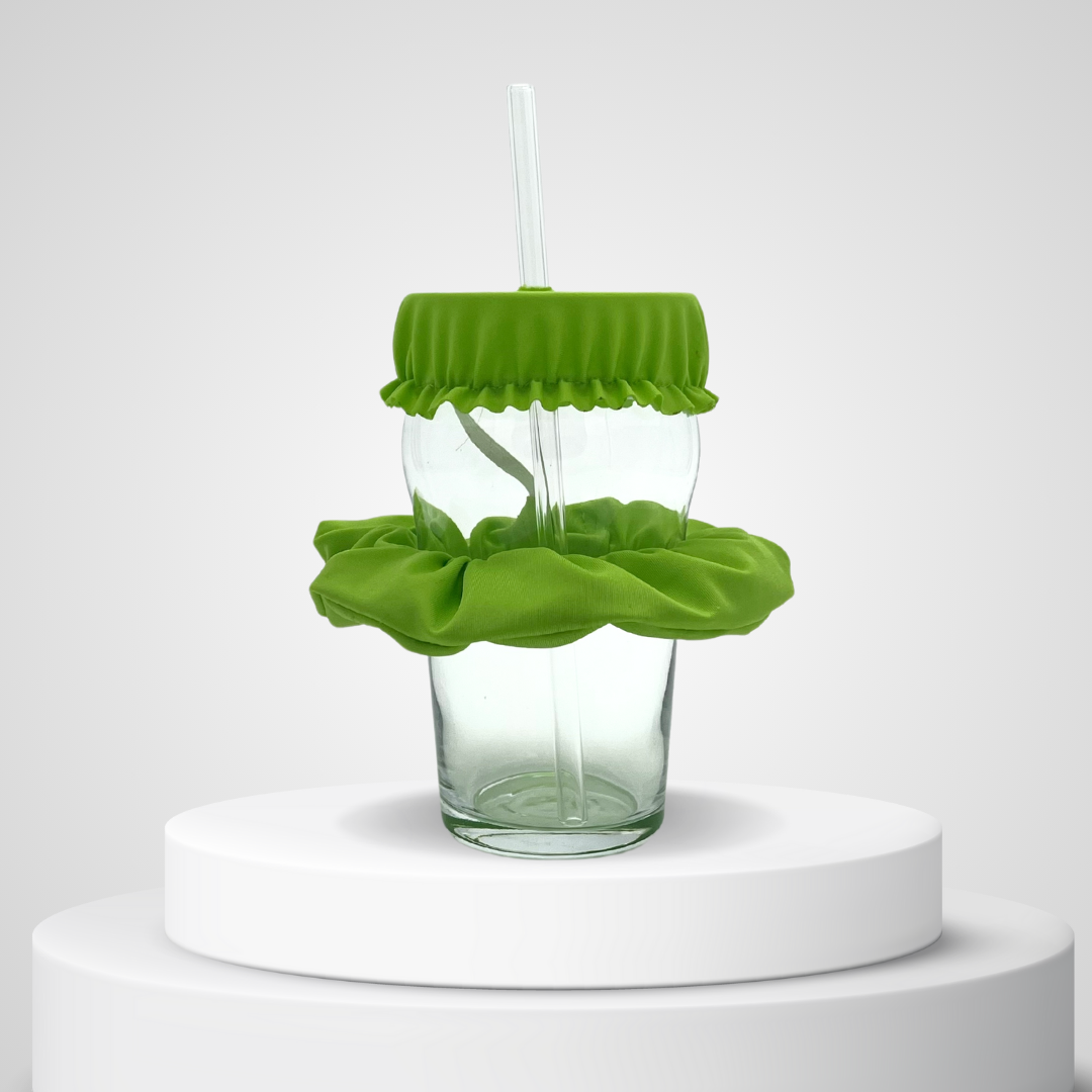 Chouchou vert clair anti-drogue présenté en packshot sur fond gris