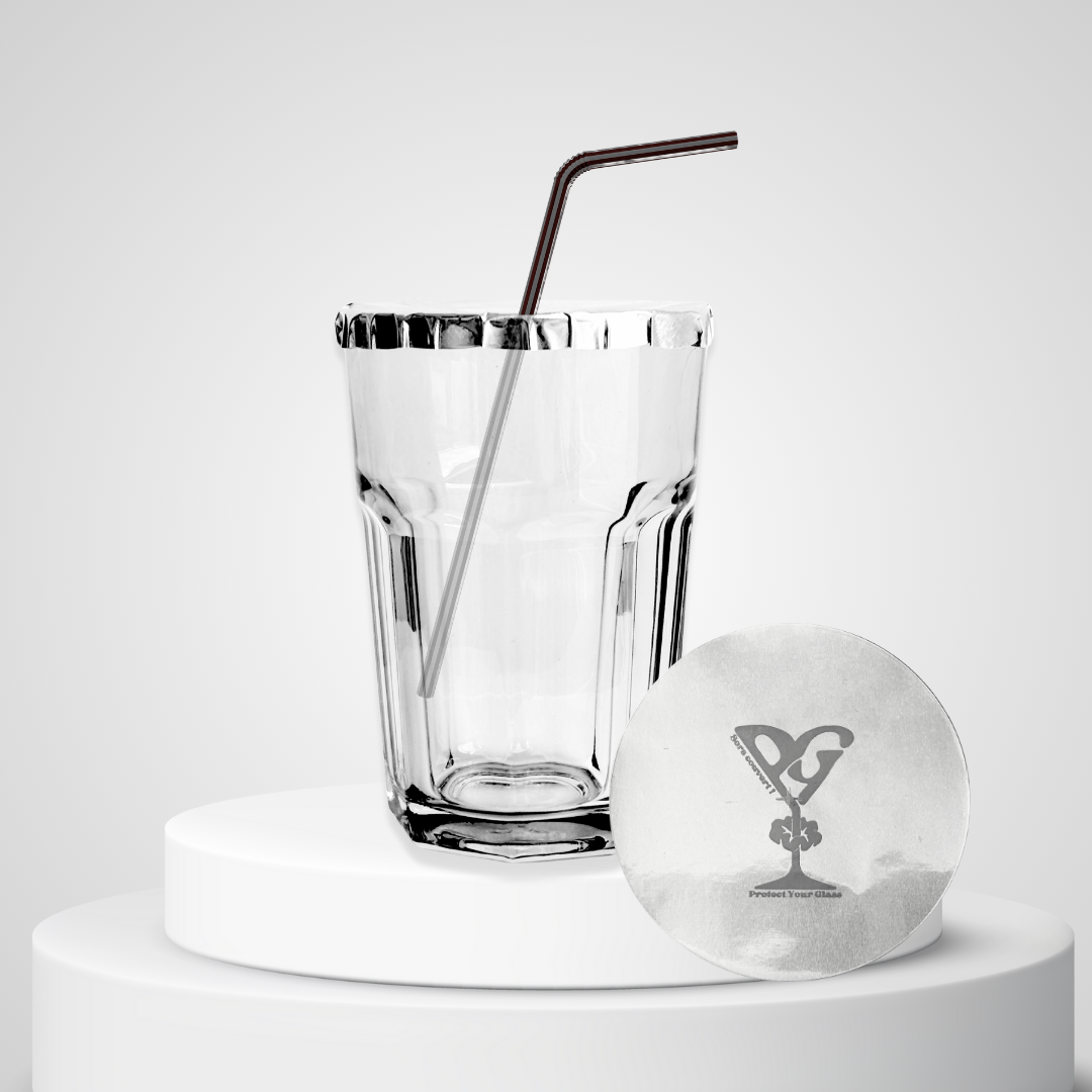 Pack de 250 protections de verre en aluminium, solution anti-drogue pour événements